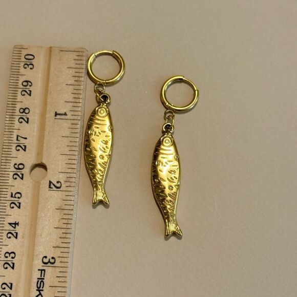 Fish Earrings #1606 - Picture 4 of 4
